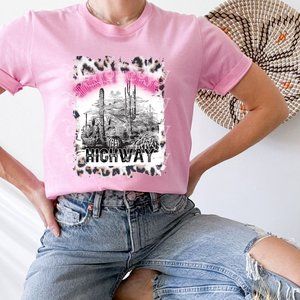 Honky Tonk Highway Graphic Tee, Western Shirt, Country, Rodeo, Boho